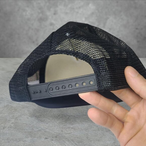 Vintage 90s 'Riviera Hotel' black trucker hat - Picture 2 of 3